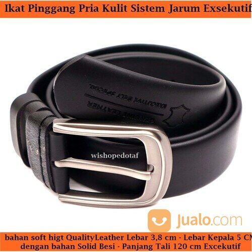 eksekutif belt ikat pinggang pria belt gesper jarum pria square