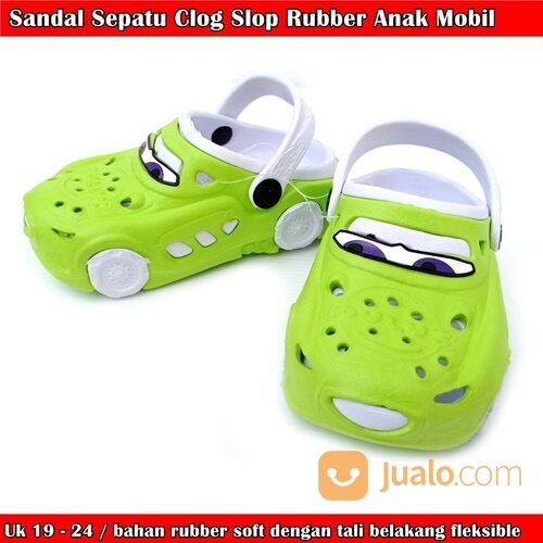 Sandal Slop Anak Laki-laki Mobil Rubber Clog