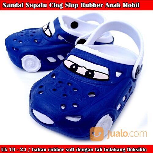 Sandal Slop Anak Laki-laki Mobil Rubber Clog