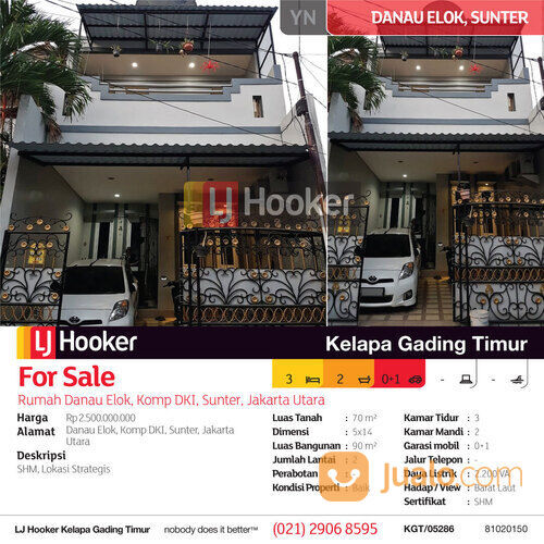 Rumah Danau Elok Komp DKI Sunter, Jakarta Utara