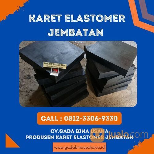 Landasan Elastomer Karet Sintetis Berlapis Baja