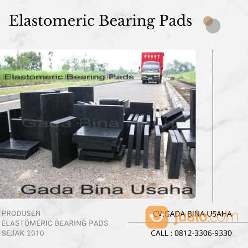 Landasan Elastomer Karet Sintetis Berlapis Baja