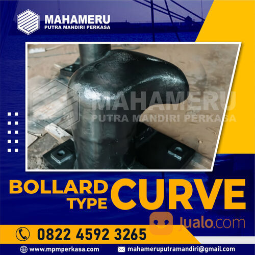 Curve Harbour Bollard Kapasitas 25 Ton, 35 Ton, 50 Ton Bandar Lampung