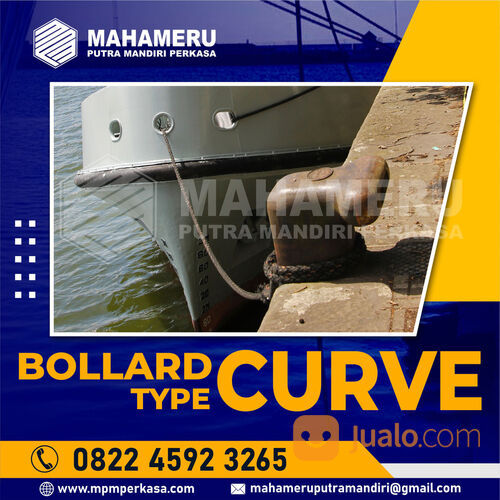 Curve Harbour Bollard Kapasitas 25 Ton, 35 Ton, 50 Ton Bandar Lampung