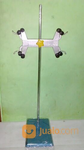 statip klem buret stand base,statif clem tiang alas dasar burette lab