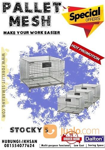 Keranjang Besi Gudang Pallet Mesh Stocky 5 Dalton Termurah