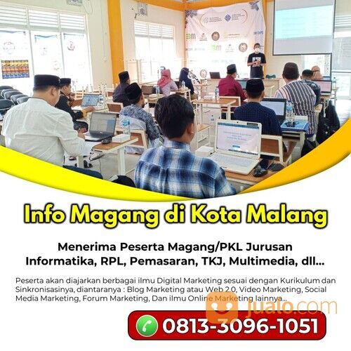 Hubungi WA : 0813-3096-1051, Tempat PSG Jurusan Informatika Siswa SMK Kedungkandang - Kota Malang