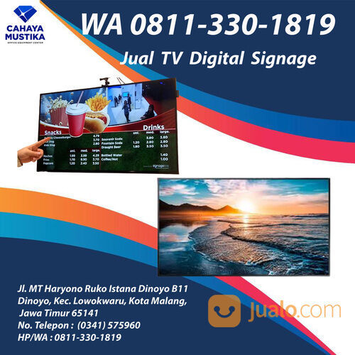 WA 0811-330-1819, Produsen Digital Signage Menu Boards Surabaya