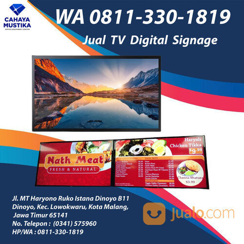 WA 0811-330-1819, Produsen Digital Signage Menu Boards Surabaya