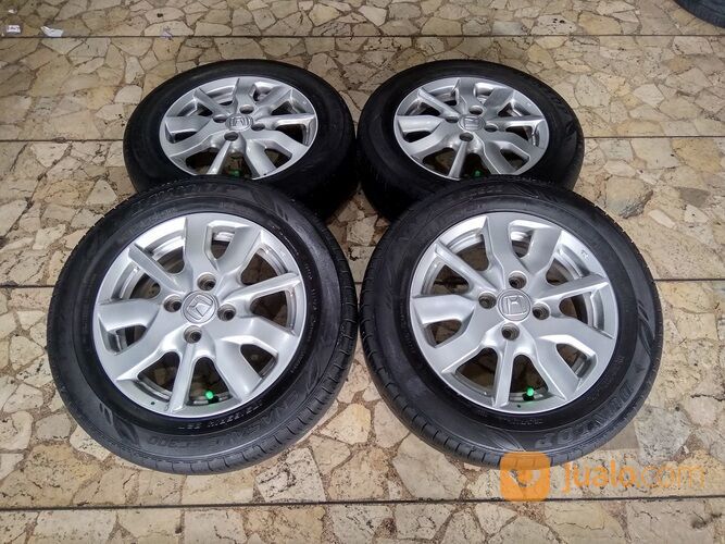 VELG MOBIL ORI NEW BRIO RING 14 LEBAR 5 PCD 4x100 + BAN (4pcs)