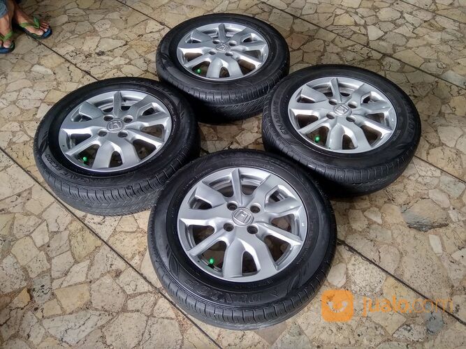 VELG MOBIL ORI NEW BRIO RING 14 LEBAR 5 PCD 4x100 + BAN (4pcs)