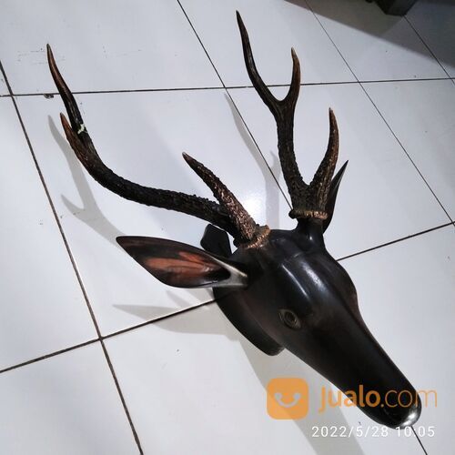 Hiasan Kepala Rusa Kayu Ebony