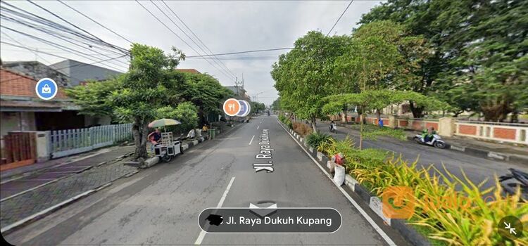 Rumah Usaha Nol Jalan Raya Dukuh Kupang Surabaya - Komersial Area deretan Indomaret , restaurant