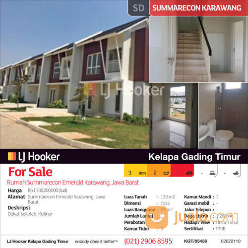 Rumah Summarecon Emerald Karawang, Jawa Barat