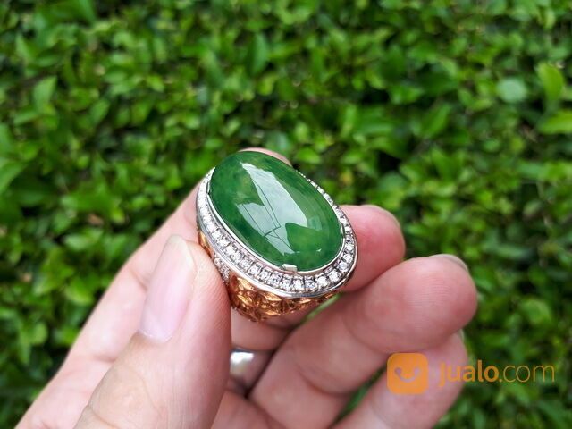 Batu Permata Idocrase Hijau Lumut Aceh Super IDC016 Body Glass