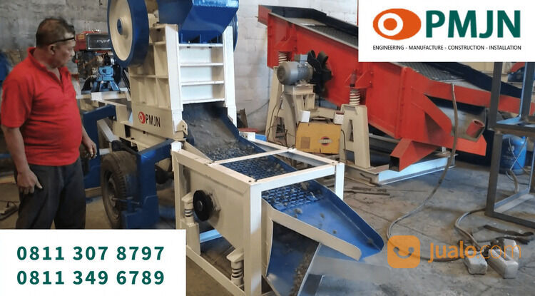Perakitan Mesin Crusher Batu Mini, Berkualitas
