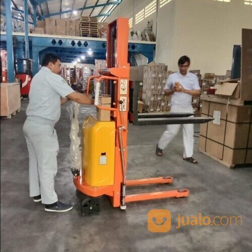 Stacker Semi Elektrik Batang / Hand Lift Semi electric 1-2 Ton Batang