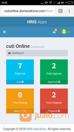 Software Aplikasi Cuti Online Berbasis Web dan Mobile friendly