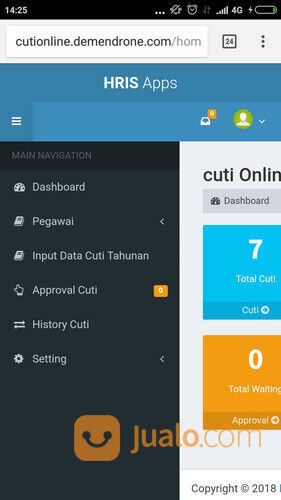 Software Aplikasi Cuti Online Berbasis Web dan Mobile friendly