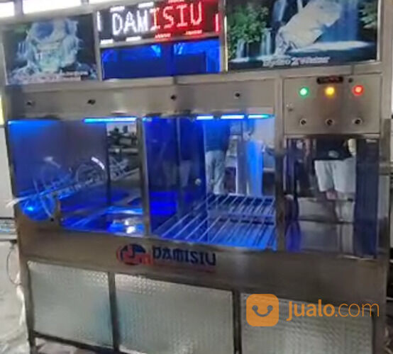Mesin Depot Air Minum Isi Ulang Stainless Modern