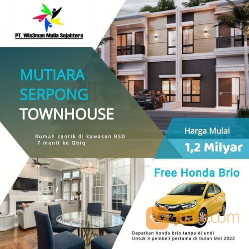 Rumah Strategis Di BSD Kota Tangerang Dekat Pasar Modern Intermoda