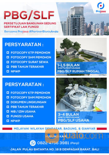 IMB/PBG SLF Rumah Tinggal/Usaha