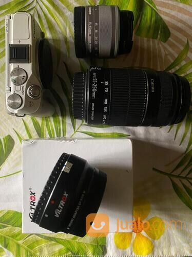 Canon EOS M3 + Lensa Tele Canon 55-250mm