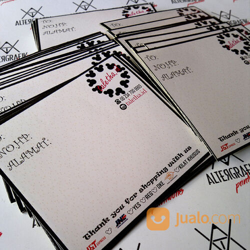 Print Sticker Pengiriman Paket Online Shop Harga 60rb/paket