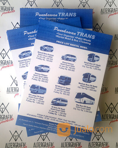 Cetak Brosur / Leaflet Kertas HVS 1 Warna / Monokrom Mulai 100rb-an/rim