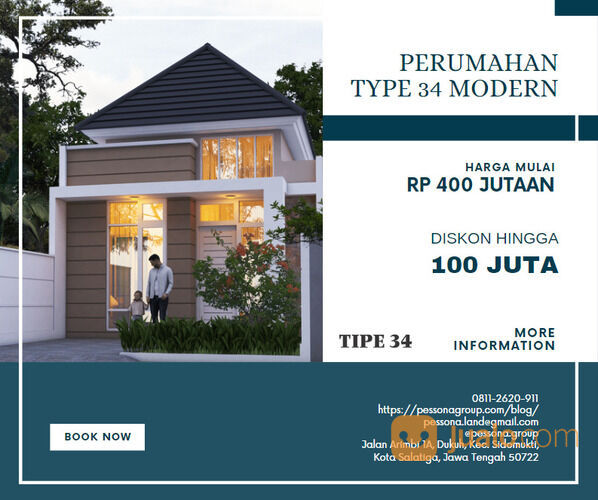 Perumahan Type 34 Murah Diskon 100 Juta di Kota Salatiga