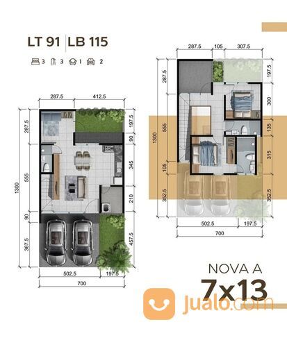Rumah baru central park merr tipe nova surabaya rungkut harga promo