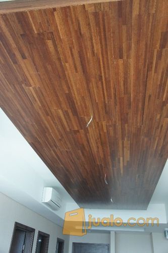 Lantai Kayu Parquet Solid Wood Flooring Jati Merbau Tangga Papan Decking kayu