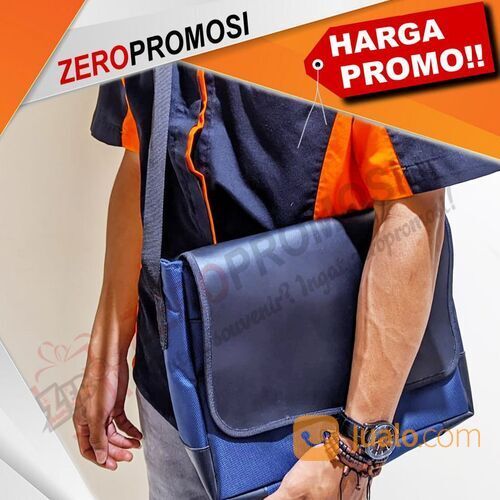 Produksi Souvenir Tas Promosi Custom Model Selempang Termurah di Kota
