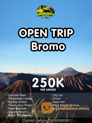 Open trip Gunung Bromo Murah - Tour Bromo Murah Free Dokumentasi
