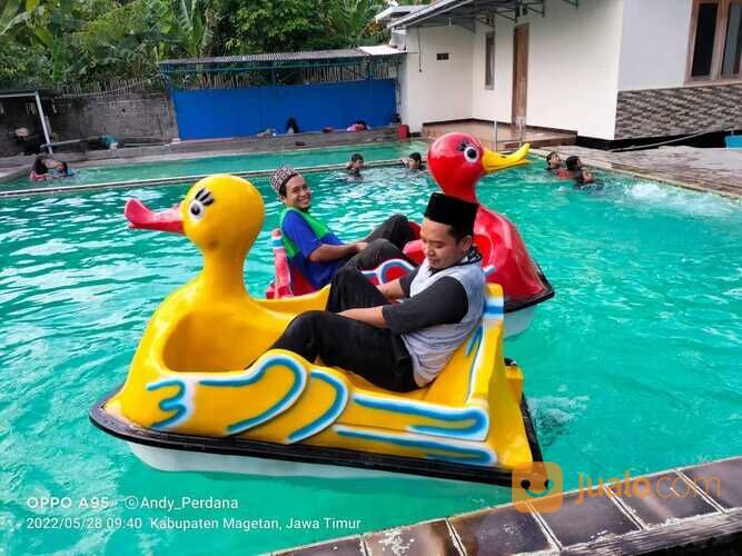 wahana air perahu bebek gowes mini