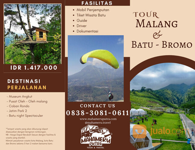 Paket City Tour Malang+Batu+Bromo 3D2N Harga Terjangkau