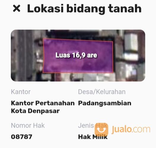 Tanah 16,9 are, Jl. Mahendradata Western Ring Road Padangsambian Denpasar