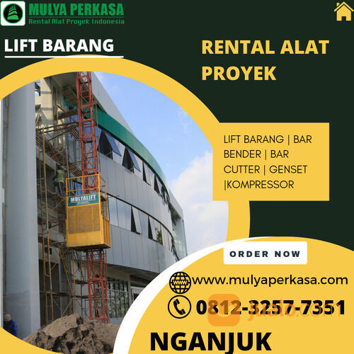 HOIST CRANE, LIFT MATERIAL PROYEK, SEWA LIFT BARANG NGANJUK