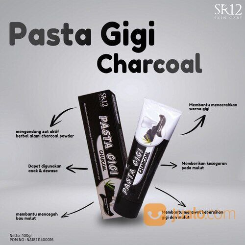 Pasta Gigi Charcoal Herbal Ampuh Memutihkan Gigi Best Seller