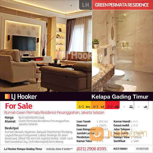 Rumah Green Permata Residence Pesanggrahan, Jakarta Selatan