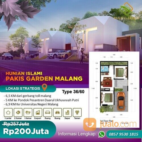 Hunian Islami Pakis Garden Malang 5 KM Ke Lembah Tumpang Resort