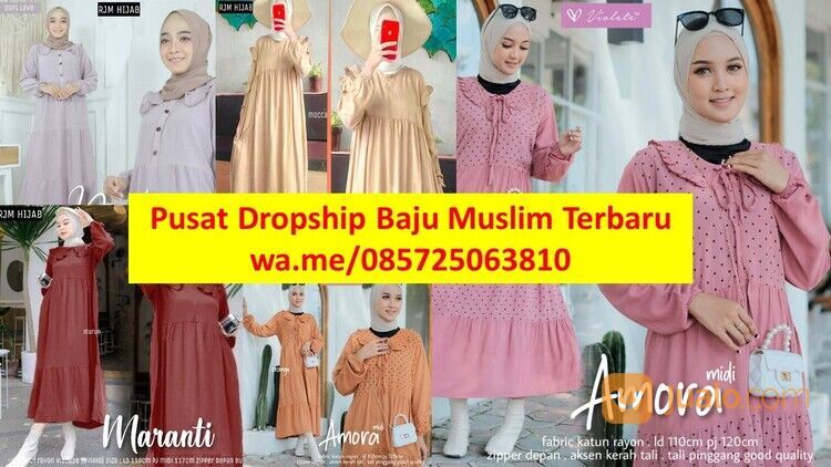 Pusat Dropship Baju Muslim Murah di Jawa Timur | wa.me/085725063810