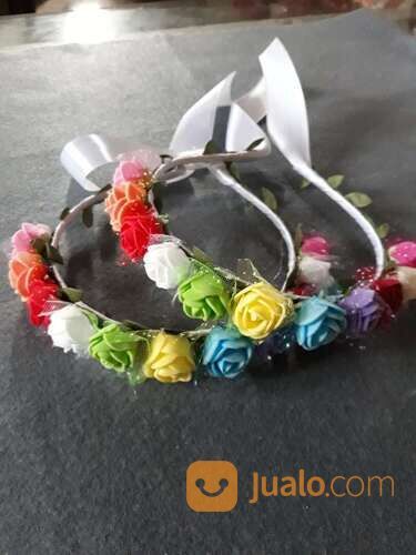 Bando bunga double warna bisa untuk anak2 dan dewasa, untuk seragaman, tari, kirab