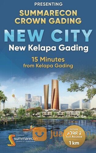PERDANA Summarecon Crown Gading SCG rumah 2lt lebar 5 harga 1 Milyar An