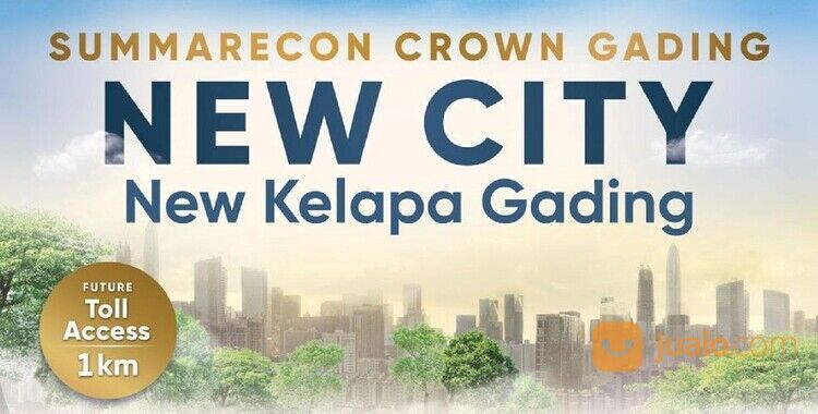 PERDANA Summarecon Crown Gading SCG rumah 2lt lebar 5 harga 1 Milyar An