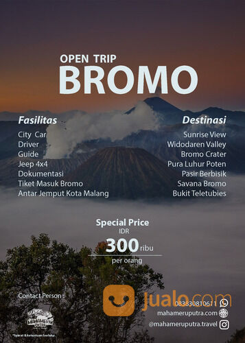 Paket Bromo Sunrise - Open Trip Bromo Murah dari Malang