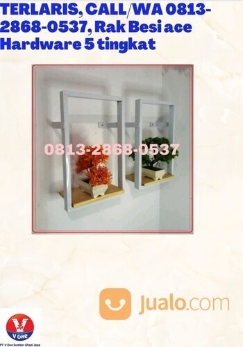 TERLARIS, CALL/WA 0813-2868-0537, Rak Besi ace Hardware 5 tingkat