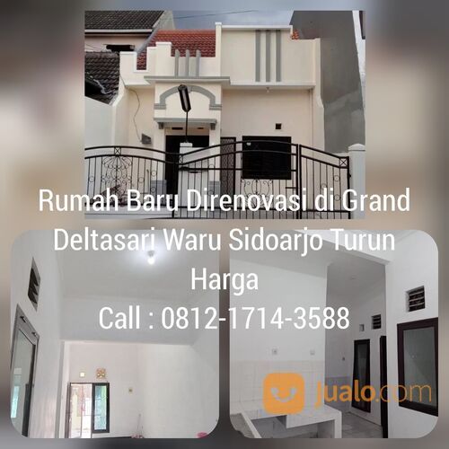 Rumah Murah Waru Sidoarjo di Grand Deltasari Baru Direnovasi Turun Harga