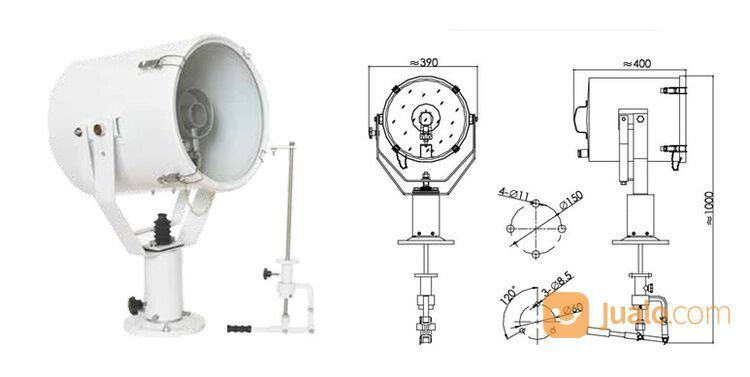 cabin control marine search light TG-27,lampu sorot kapal laut tg27