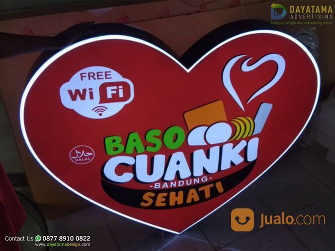 Signage Neon Box Akrilik Custom di Kab. Bandung Barat, Jawa Barat